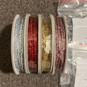 Stampin’ Up! Mini Tinsel Trim Combo Packs Lot of 4 NWT Retired Rare